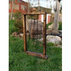 Hanging Basket Wood Stand