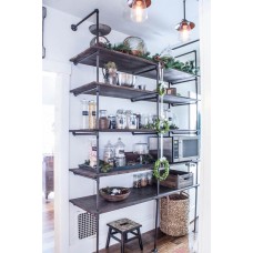 Industrial Pipe Shelving Unit