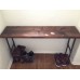 Modern Black Iron Pipe Bench Entryway Table