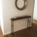 Modern Black Iron Pipe Bench Entryway Table