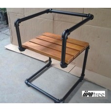 Industrial Black Pipe Chair